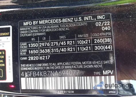 2022 Mercedes-Benz Gle 350 4Matic z USA, uszkodzony, nr VIN 4JGFB4KB7NA694077